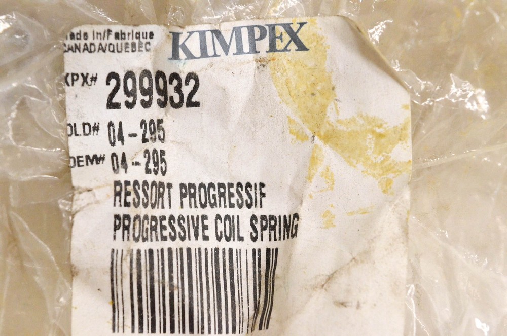 Kimpex 04-295, 299932 Coil Spring NOS
