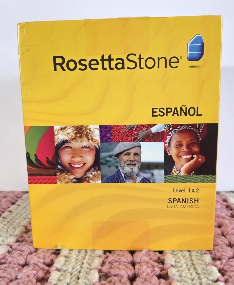 Rosetta Stone Espanol Spanish Level 1&2 Software PC/Mac CD ROM Latin