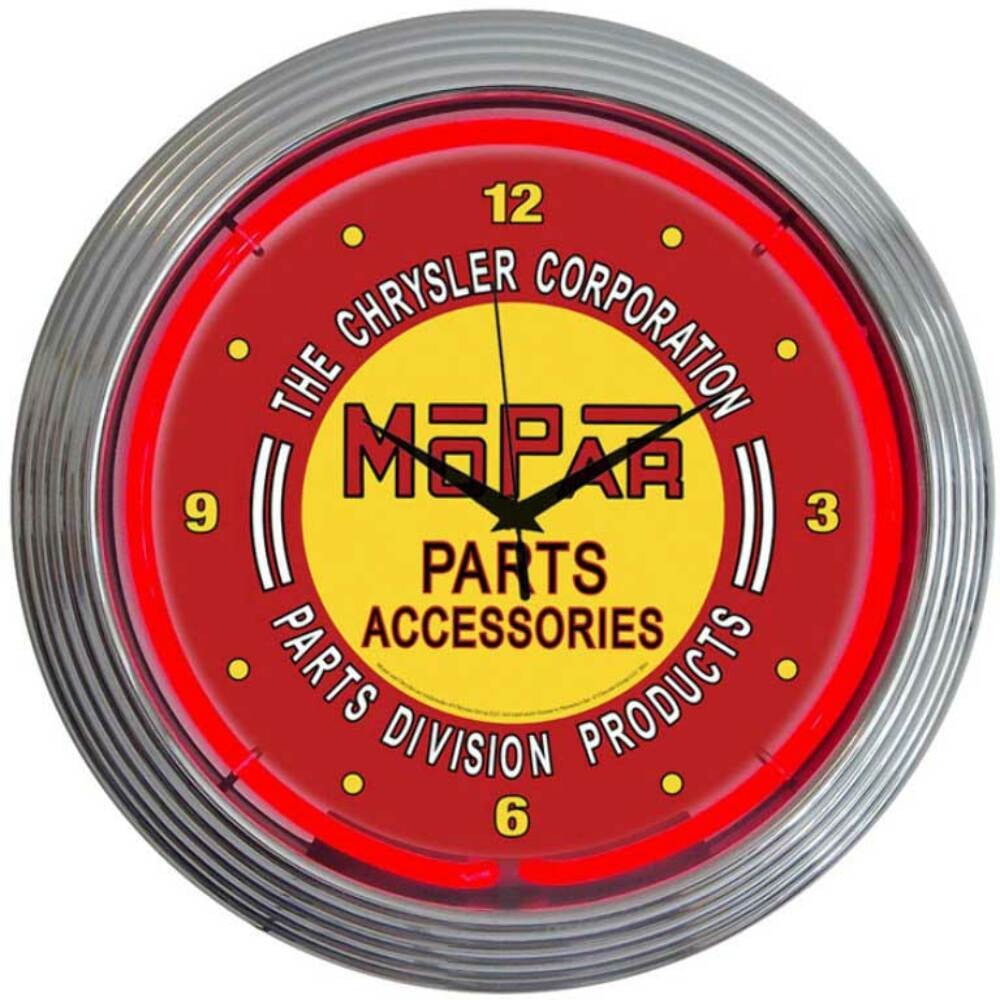 Neonetics 8MPRED Mopar Red Vintage Neon Clock
