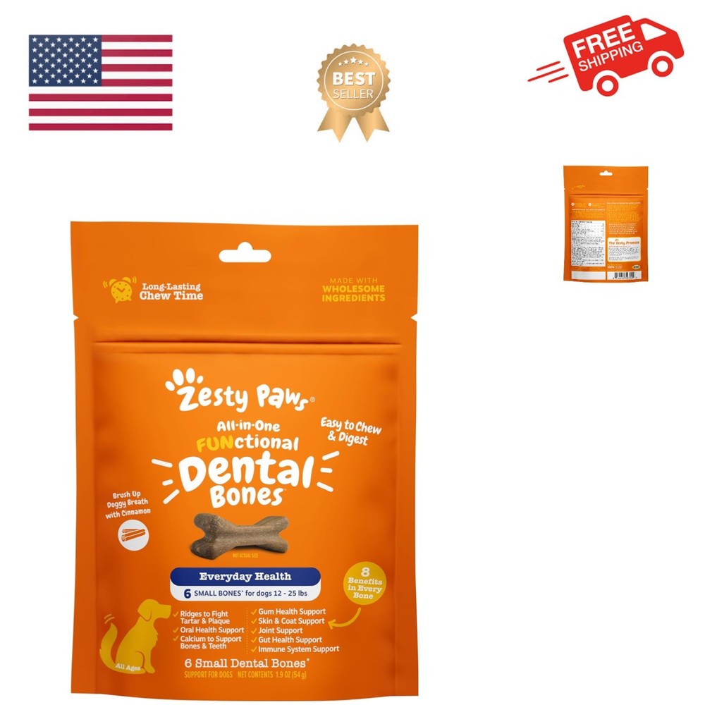 All-in-One Functional Dental Bones, Small, 6ct