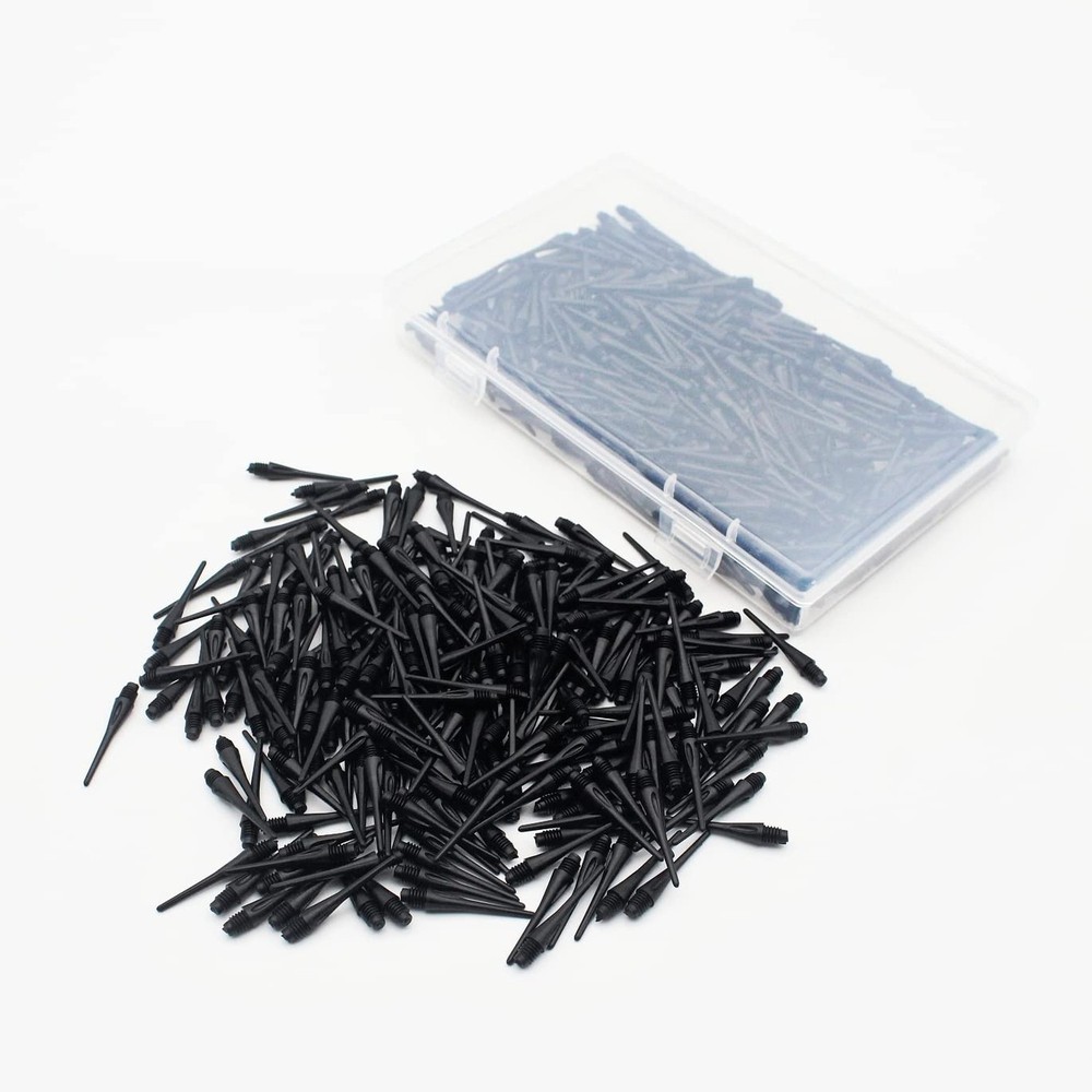 2BA Thread Plastic Tip Dart Points 500 Pack Soft Dart Tips Replacement Plasti...