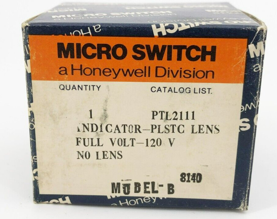New Micro Switch PTL2111 Indicator Light Module 120V