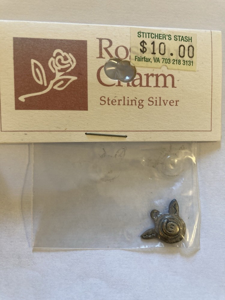 Shepherd’s Bush Rosebud Charm Sterling Silver 1/2”