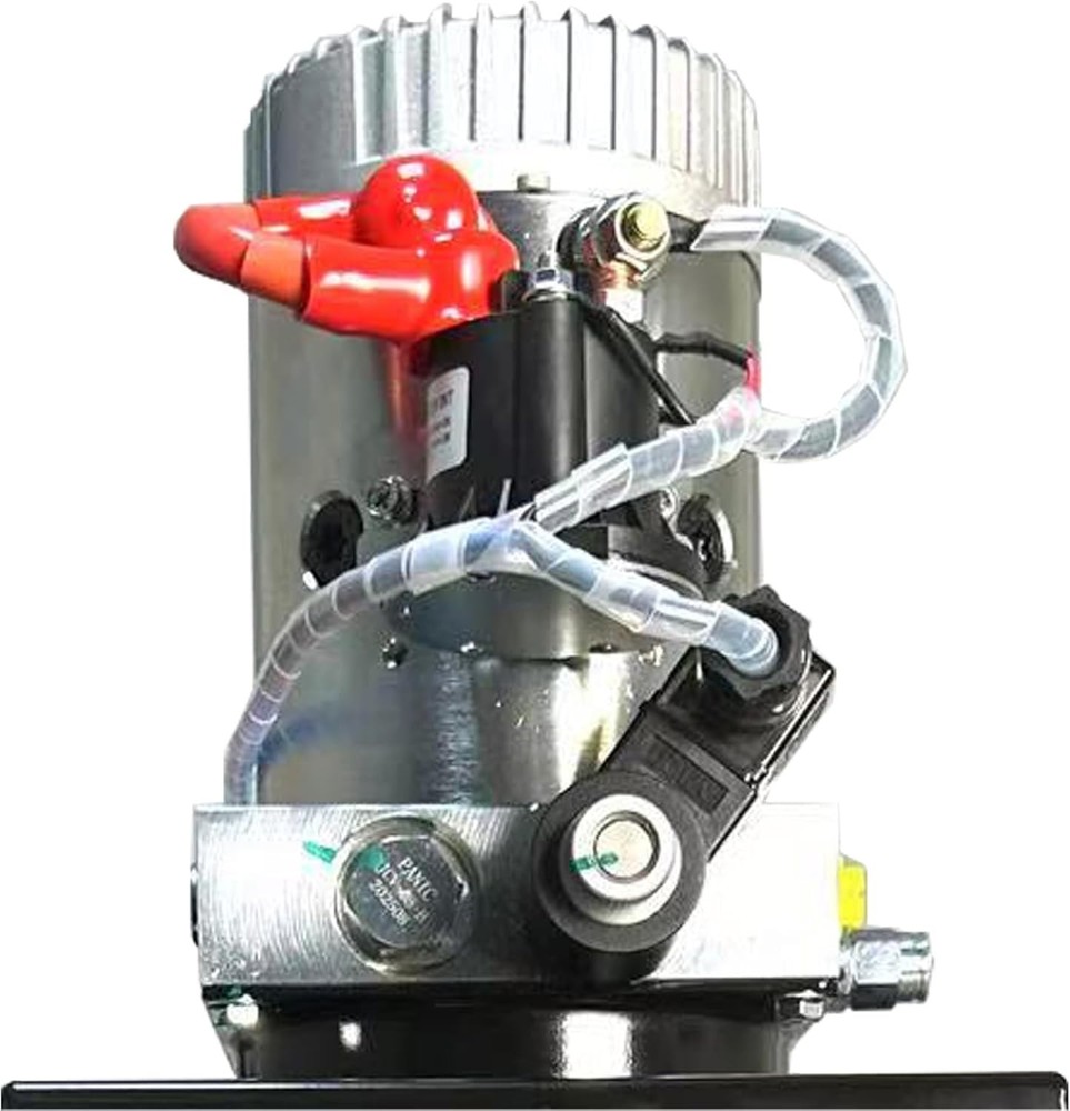 Hydraulic Pump 8 Quart Single Acting Hydraulic Power Unit 12V DC