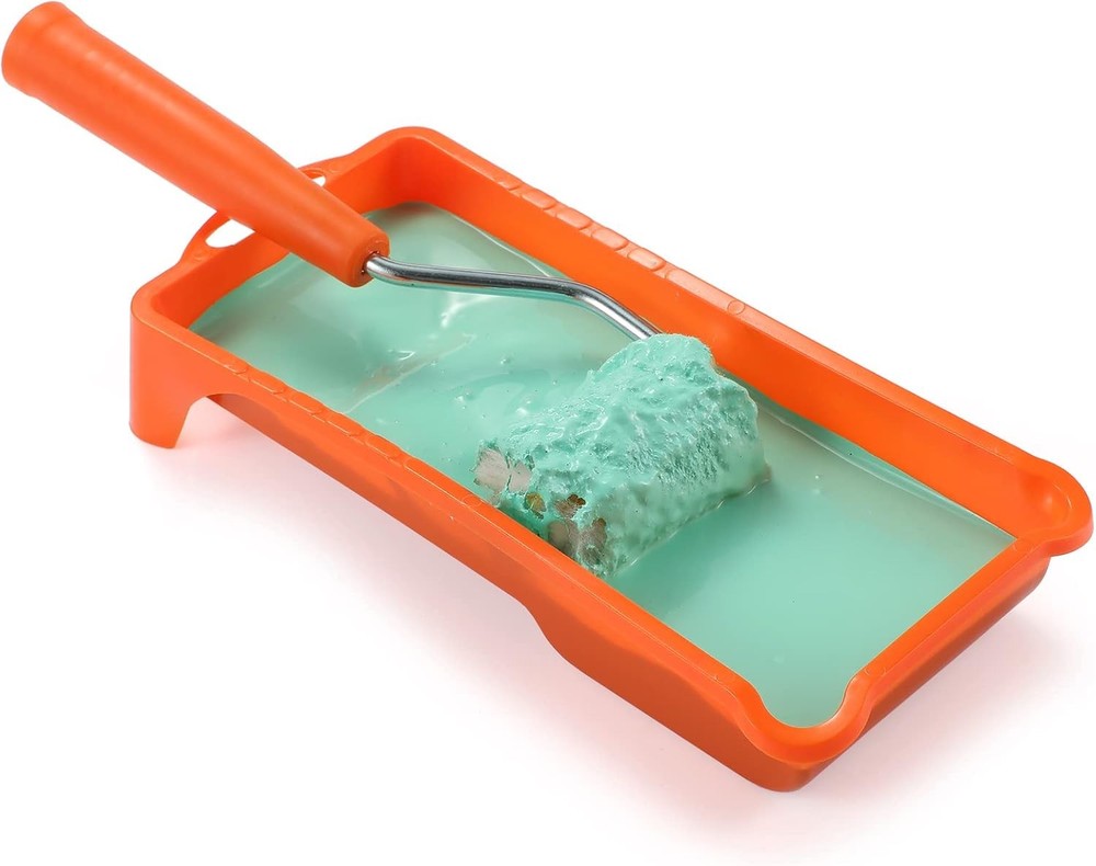 Paint Roller, 2 Inch Small Fine Finish Roller Kit with Tray - Orange