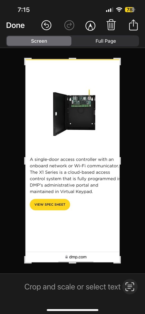 DMP X1 Access Control System Single door controller.