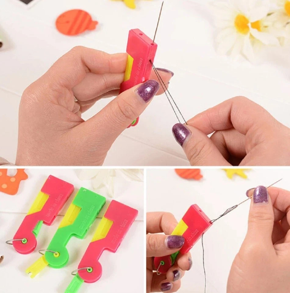 10-Pack Automatic Needle Threaders Easy Thread Guide Tool for Elderly Sewing