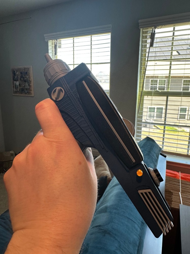 Star Trek Type II Phaser 3D Printed Prop Replica w/ Stand & Removable Type I