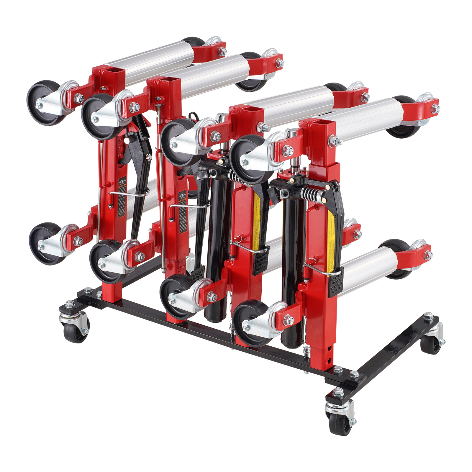 Uimoso Car Dolly Rack Hydraulic Trolley Jack Organizer 4-Dolly Capacity Rotating