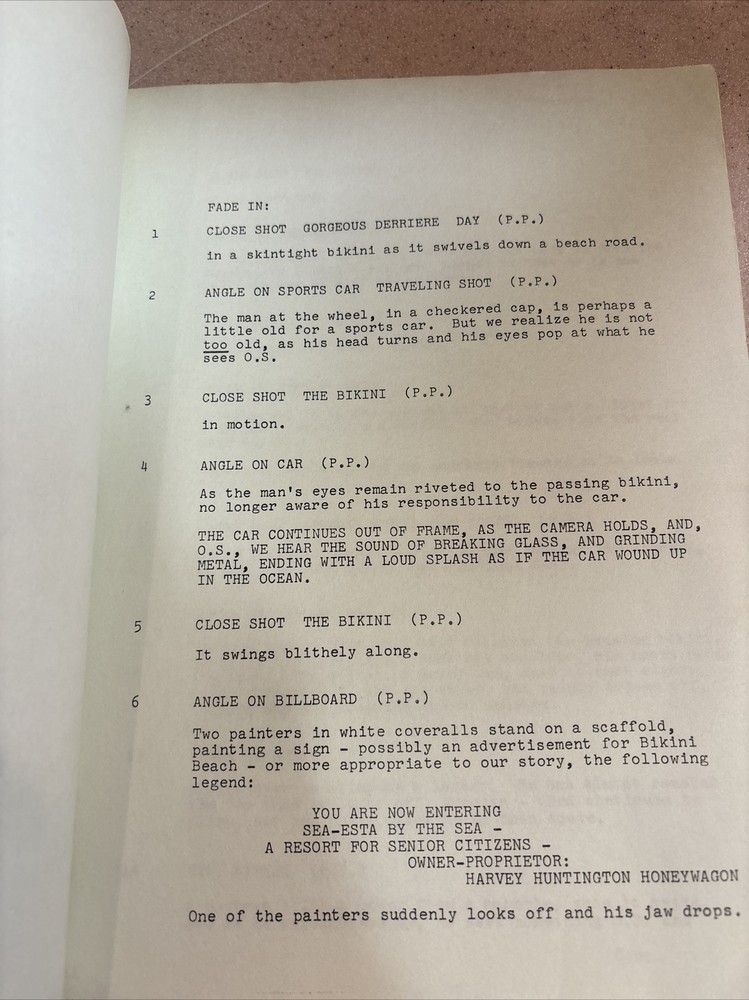 1964 Bikini Beach Script Frankie Avalon Annette Funicello Final Draft April 14