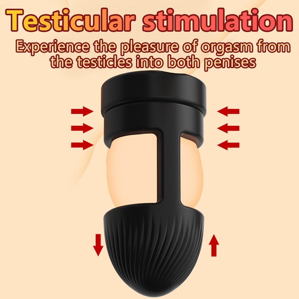 Silicone Penis Ring & Ball Stretcher- Delay Ejaculation & Boost Pleasure for Men