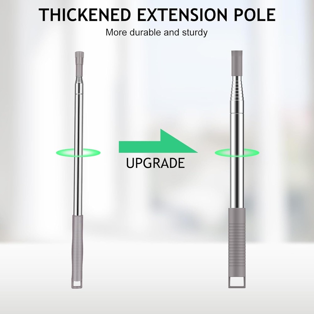 Extra-Long 100-inch Duster with Extension Pole and Bendable Washable Microfiber