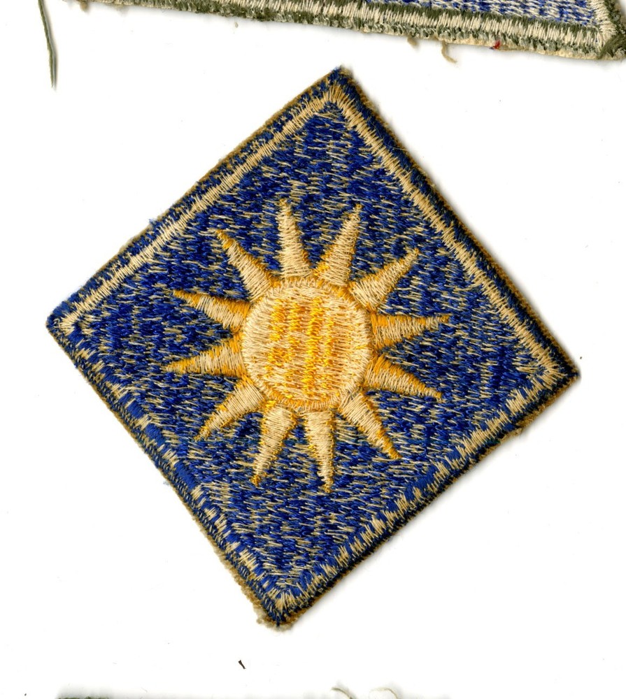 40th Infantry Division White Back Patch WWII Original Philippines