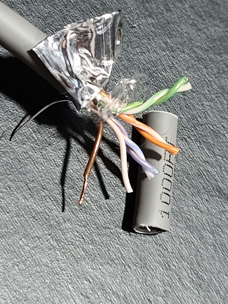 ABA Cable 24/4P Cat5e 350MHz F/UTP Shielded Plenum Network Cable Gray /100ft