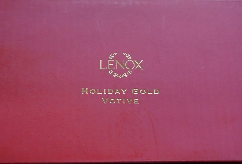 LENOX HOLIDAY GOLD VOTIVE