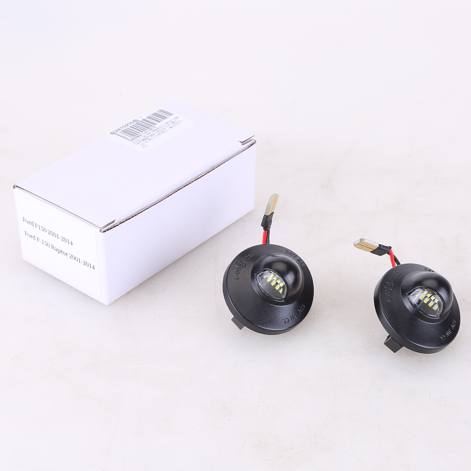 2X LED License Plate Light Rear Bumper Tag Assembly Lamp For Ford F150 F250 F350