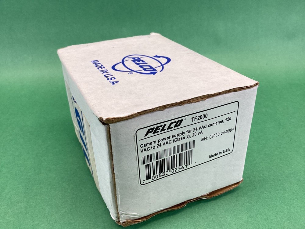 NEW PELCO TF2000 CAMERA POWER SUPPLY 120-24VAC CLASS 2