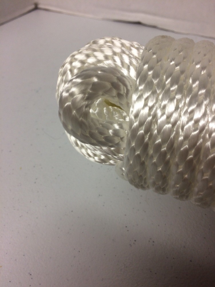 3/8in X 50ft Solid Braid Nylon Rope