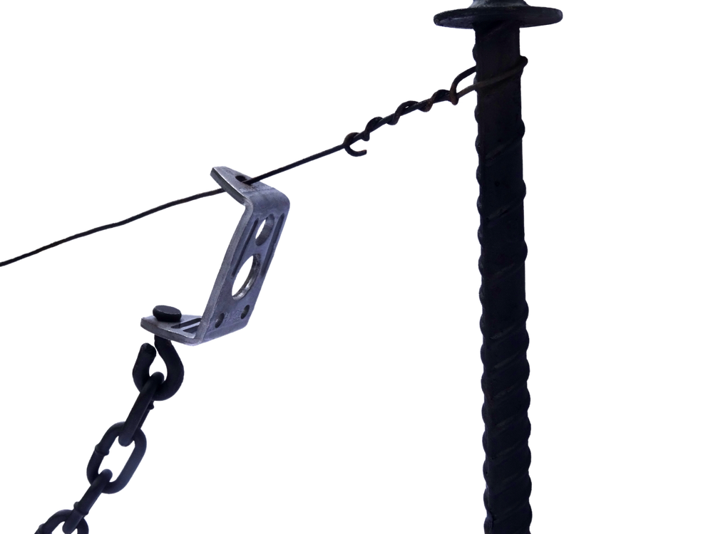 (12) HAGz Bracket - Multi Use Trap Stabilizer, Stake Swivel & Slide Drowner Lock