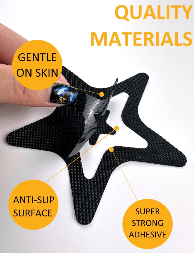 5 Sets of Anti Slip Stickers Star Bath Shower Grip Non-Slip Safety Floor 15pcs