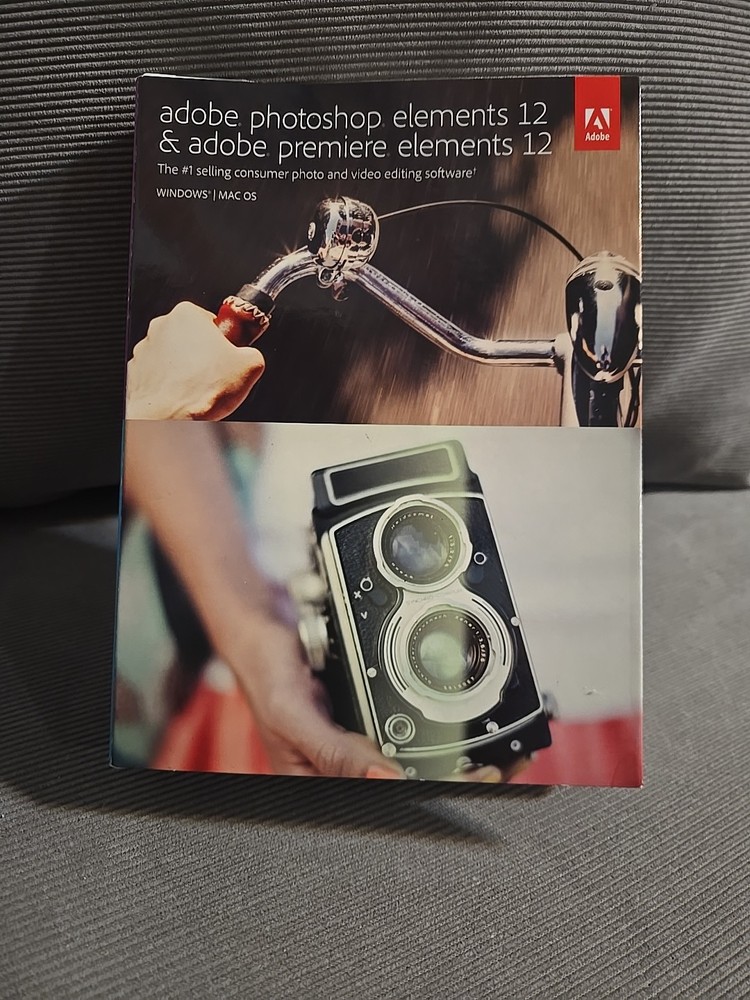 Adobe Photoshop Elements 12 & Premiere Elements 12 Software Bundle – New Sealed
