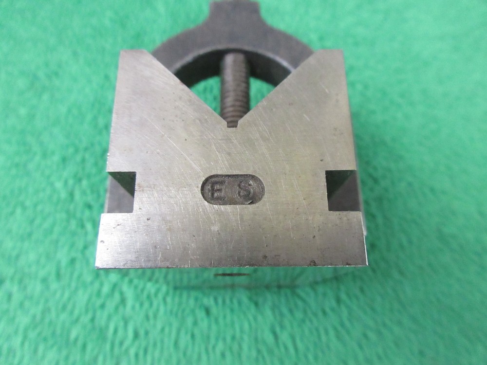 Marked ES V-Block w/ Clamp Machinist Tool