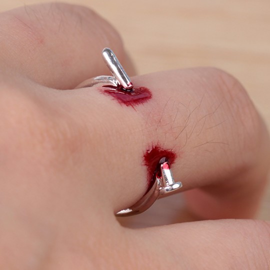 Trendy Personality Ins Creative Evil Fun Nail Open Ring