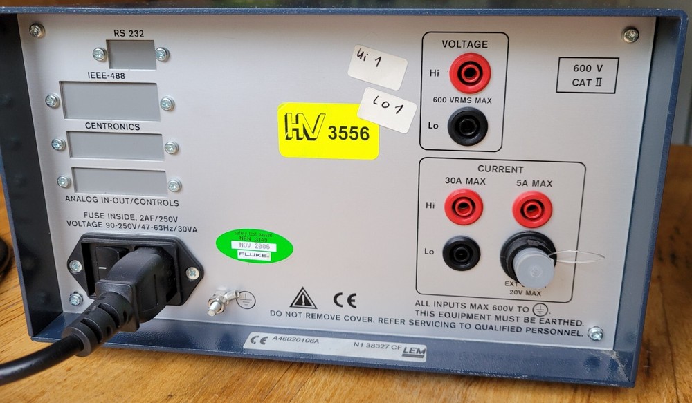 Fluke / LEM NORMA D 4000 power analyzer