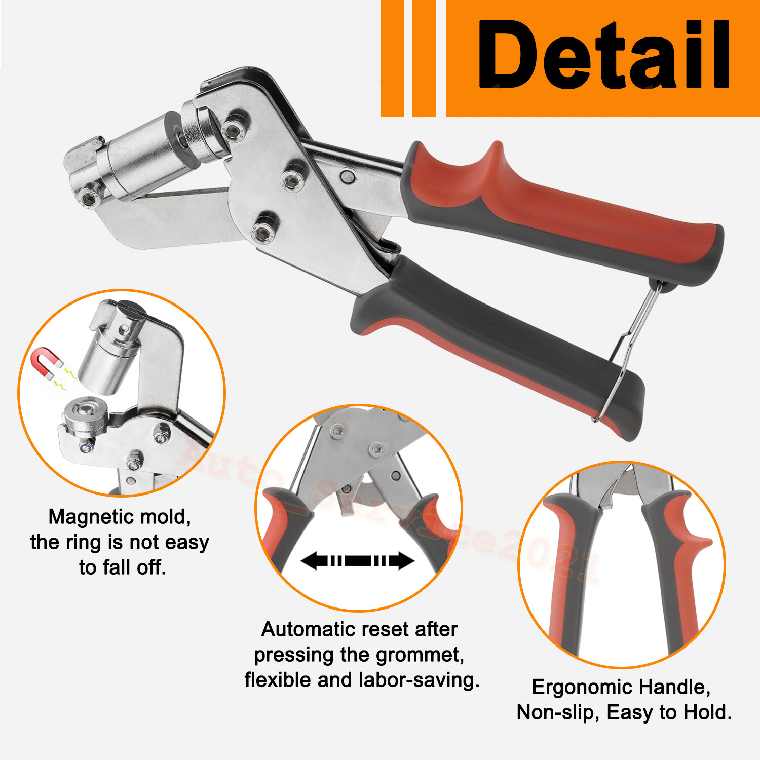 Grommet Tool Kit with Bag, 3/8 and 1/4 Tarp Grommet Kit with 200Pcs 10mm Grommet