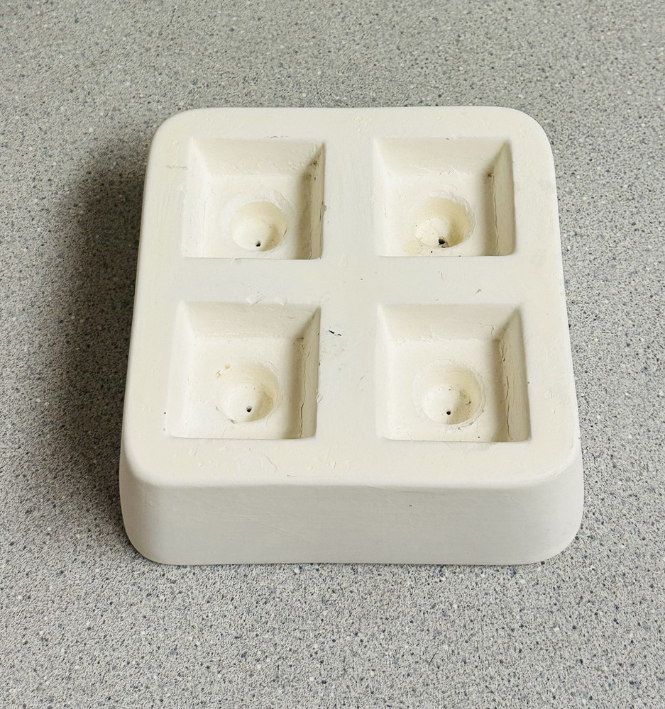 2010 CPI LF52 Square Knobs Slump Mold Fusing Glass Crafts Ceramic