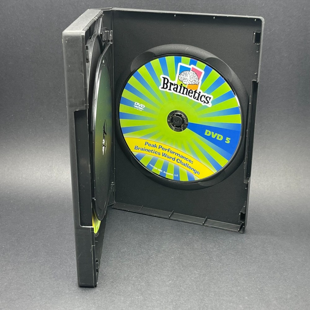 BRAINETICS A Breakthrough Mind and Memory System 5 DVD Set 2008 Excellent