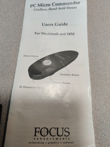 Focus Enhancements PC Micro Commander Cordless Handheld Mouse Up To 40 Ft New