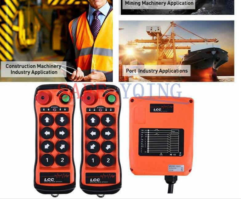 8Button single Speed Hoist Crane Industrial Wireless Remote Control 12V-380V