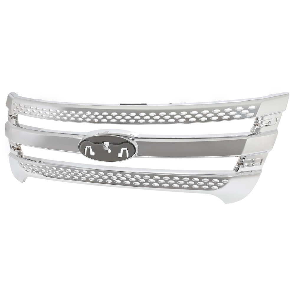 For Explorer 2011-2015 Chrome Front Bumper Upper Grille Assembly For FO1200533