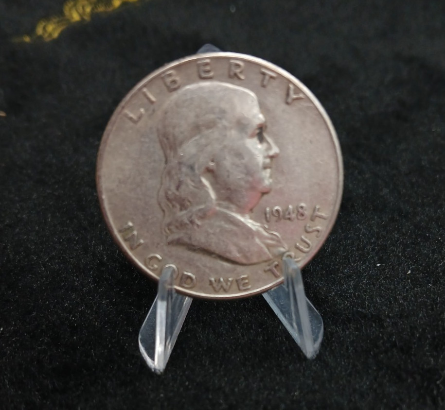 SILVER 90% 1948 P FRANKLIN HALF DOLLAR TP-11062