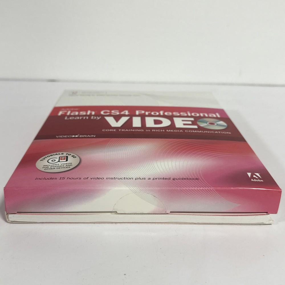 Adobe Flash CS4 Professional Learn by Video Training DVD-Rom Mac Windows Linux