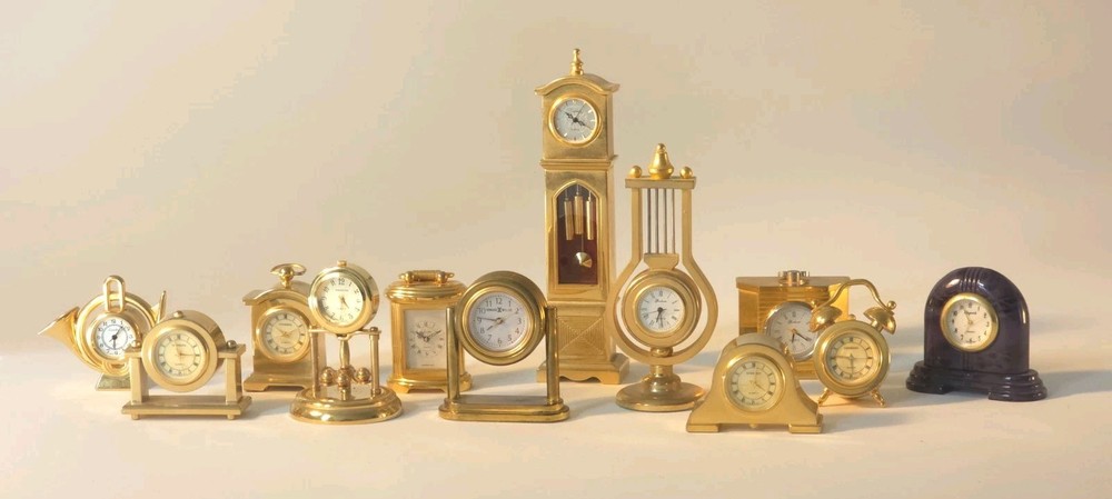 Miniature Clocks Collection Of 12