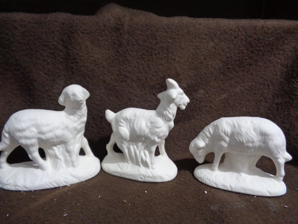 E237 - Ceramic Bisque 21 Piece Atlantic Nativity Set-U Paint