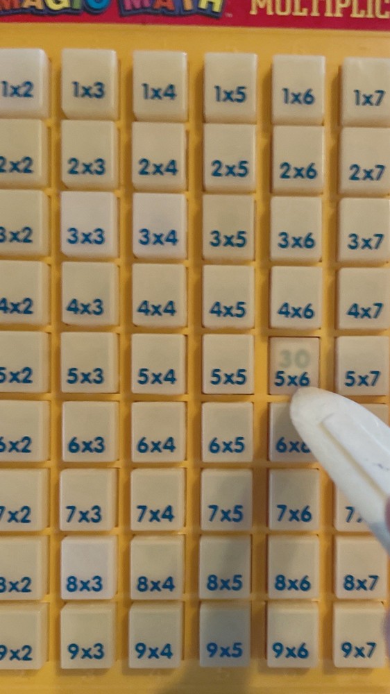 Vintage Magic Math Machine Multiplication Lanard Toys