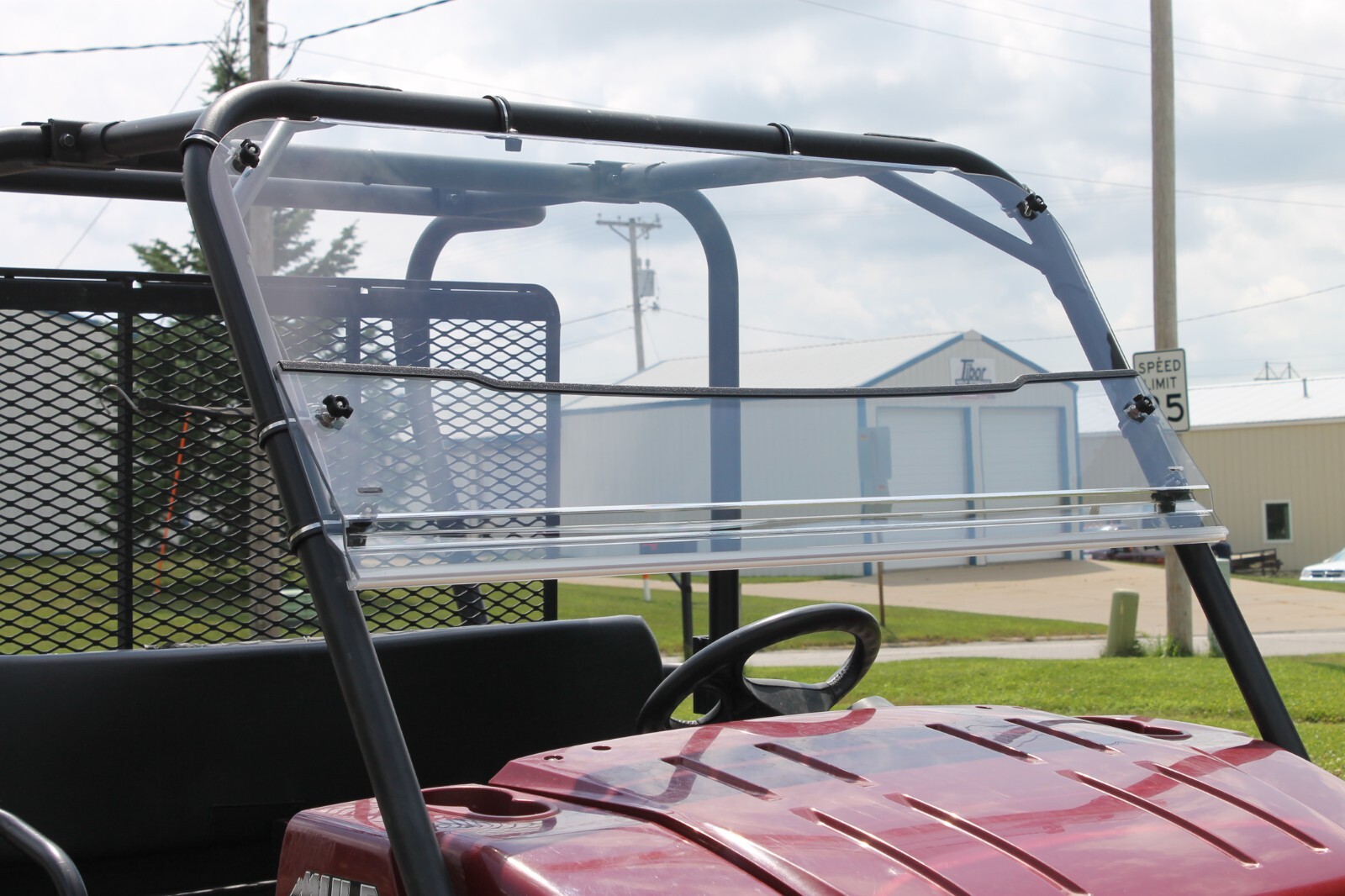 A & M Fold-up Windshield Compatable with Kawasaki Mule 4000 & 4010