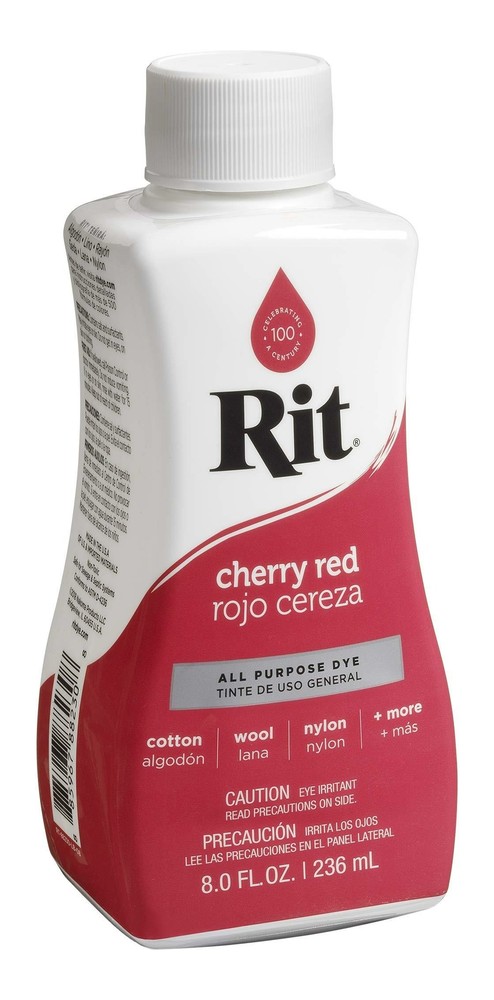 Rit Dye Liquid Fabric Dye, 8-Ounce, Cherry Red