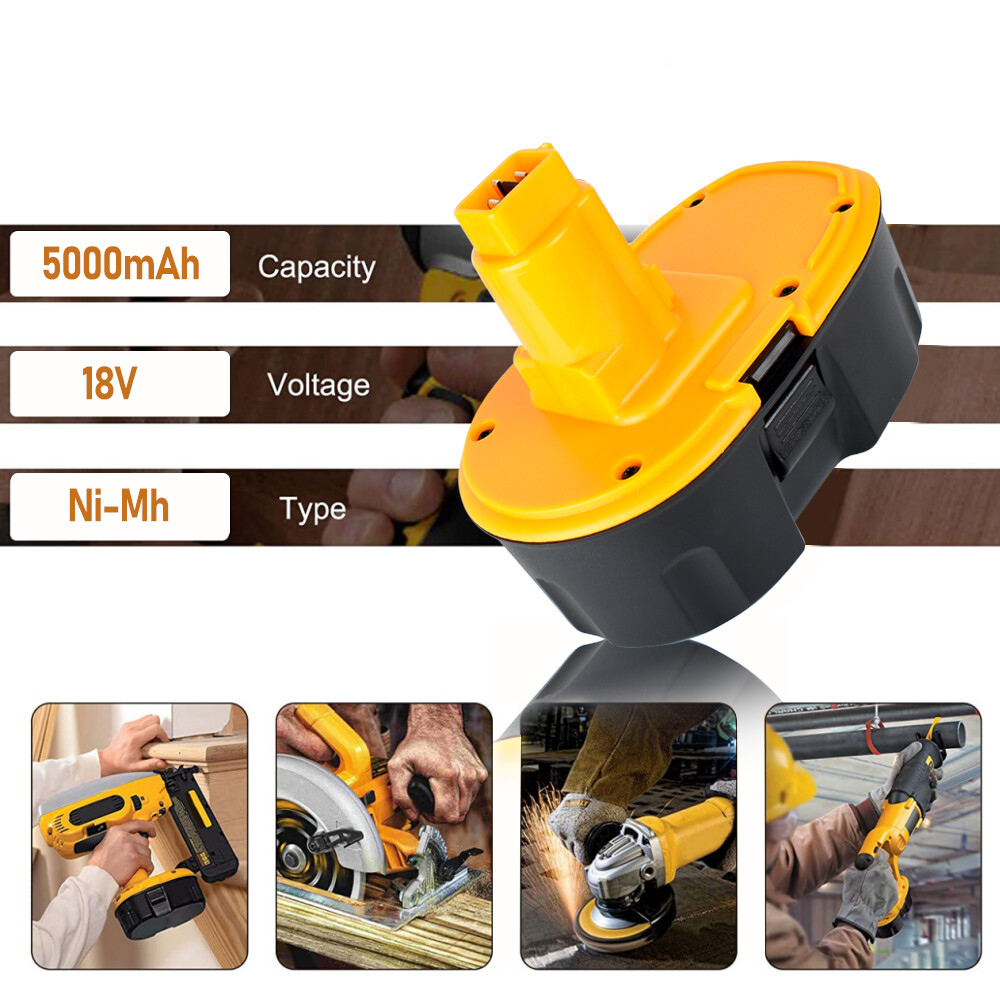 ✅2PCS 18V For Dewalt 18 VOLT XRP DC9096 DC9098 Ni-MH 7.0Ah Battery DC9099 DE9039