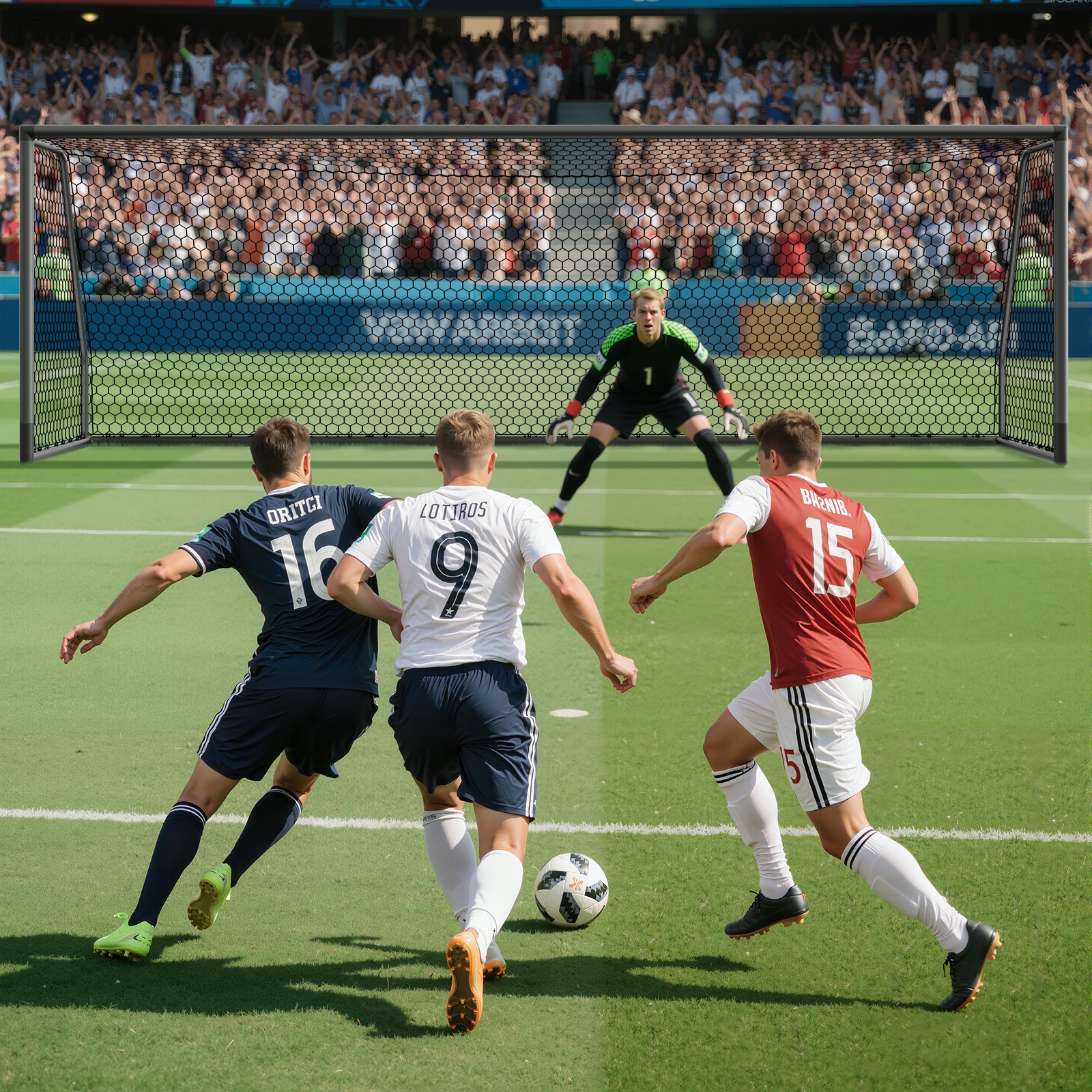 NAIZEA 24x8ft Soccer Goals 2.6" Aluminum Heavy-Duty Soccer Goal For Soccer Clubs