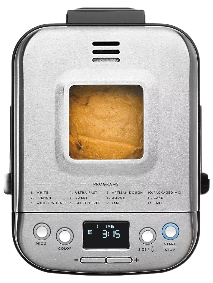 Cuisinart Compact Automatic 2lb Bread Maker CBK-110P1 - Bread Dough Cake Jam