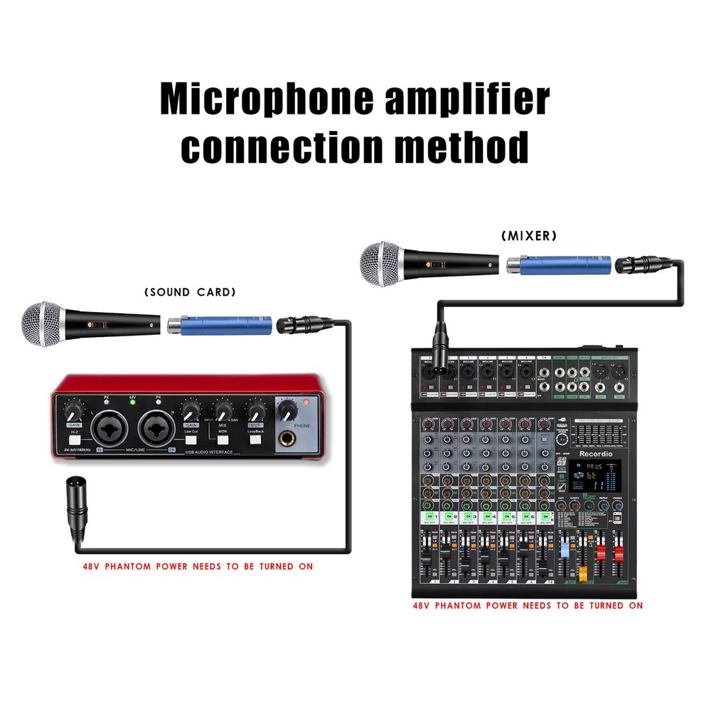 Dynamic Active Microphone Preamp Lossless Amplification For Studio Recording