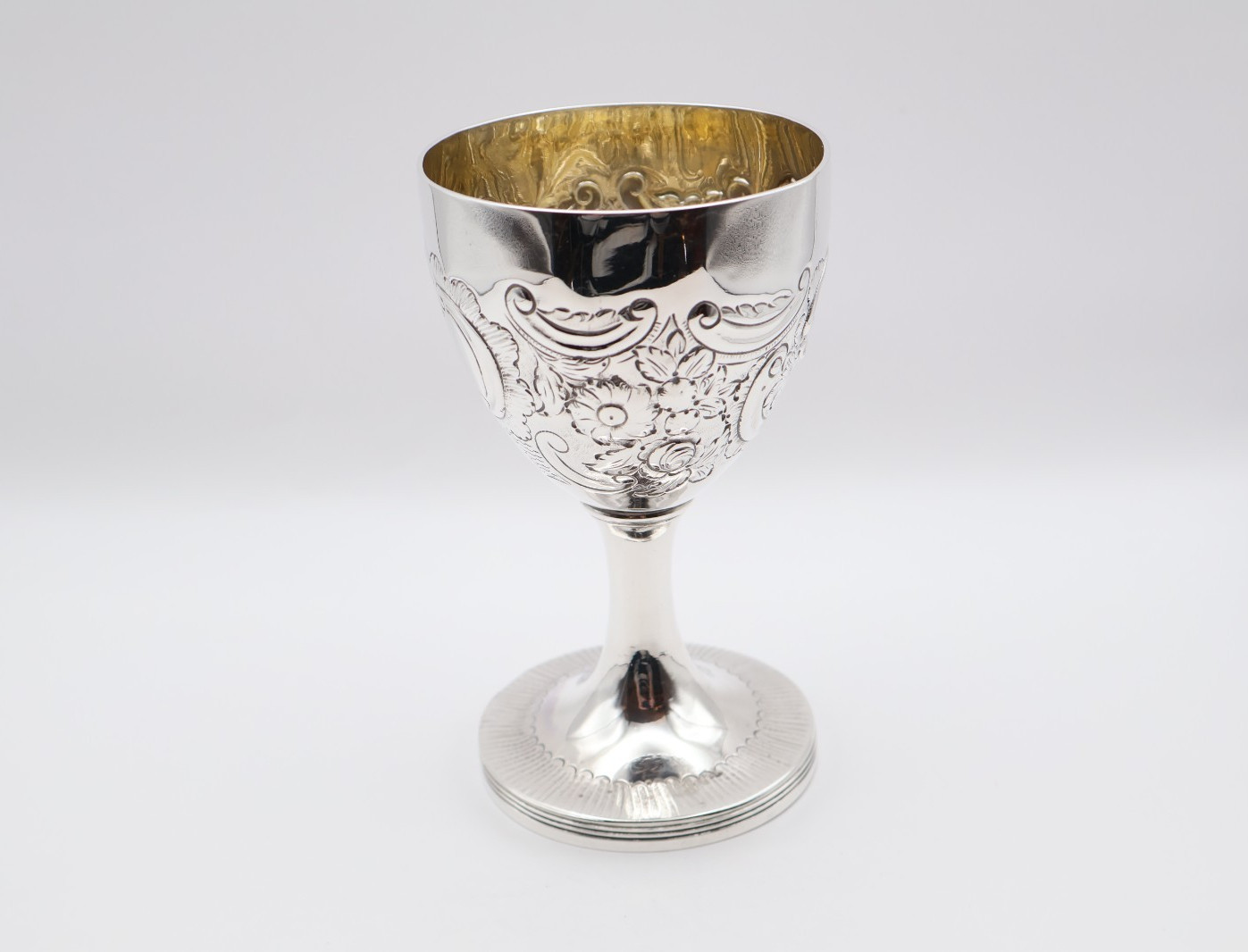 Fabulous Antique Georgian Solid Silver Goblet Hallmarked London 1796