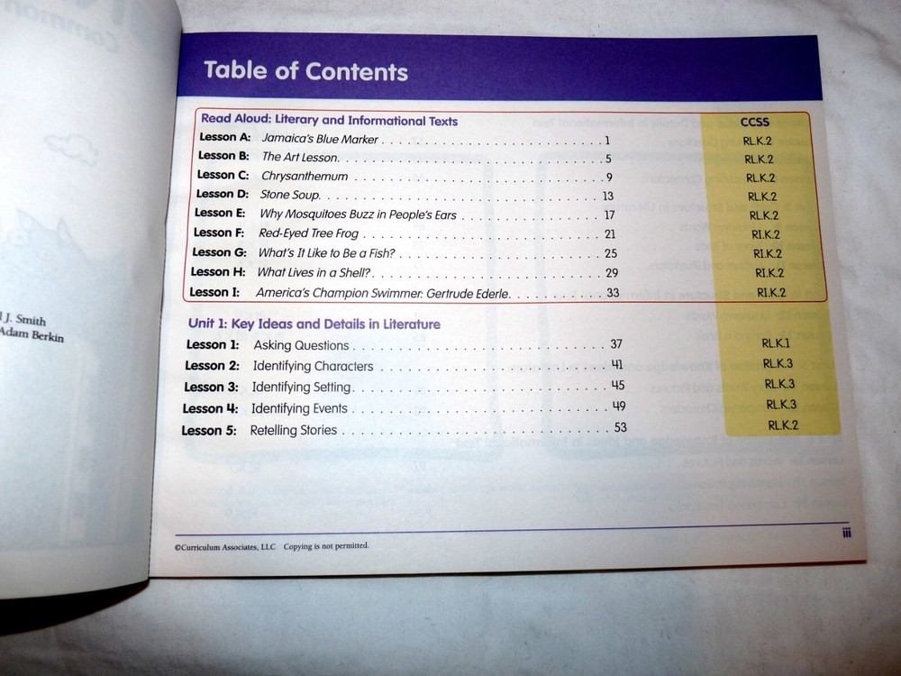 Ready Common Core K/Kindergarten Reading Instruction Book