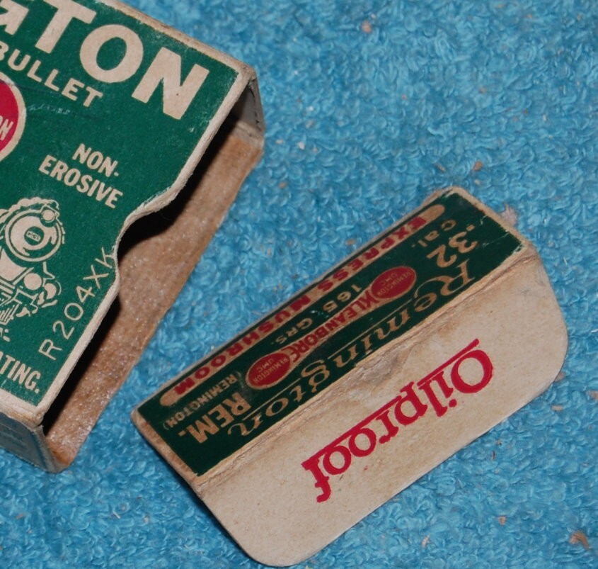Rare Vintage Original Remington Kleanbore Express Double Train Box 32 Rem Empty