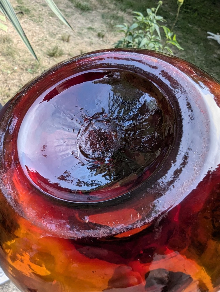 Hand Made Amberina Pitcher