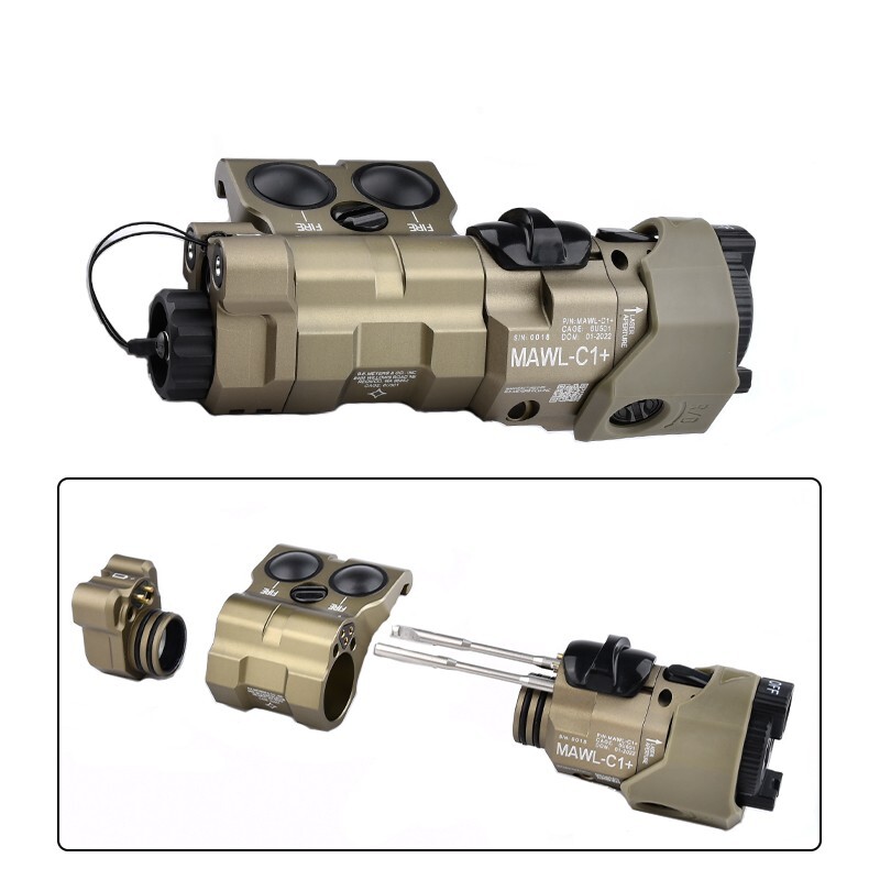 WADSN MAWL C1+ Laser Red Green IR Laser Sight White LED Strobe Flashlight